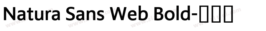 Natura Sans Web Bold字体转换